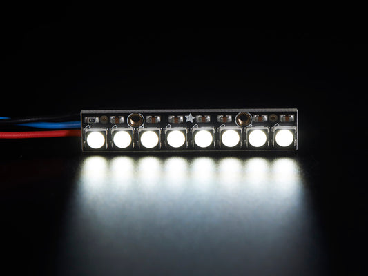 Adafruit NeoPixel Stick - 8 x 5050 RGBW LEDs - Cool White - 6000K