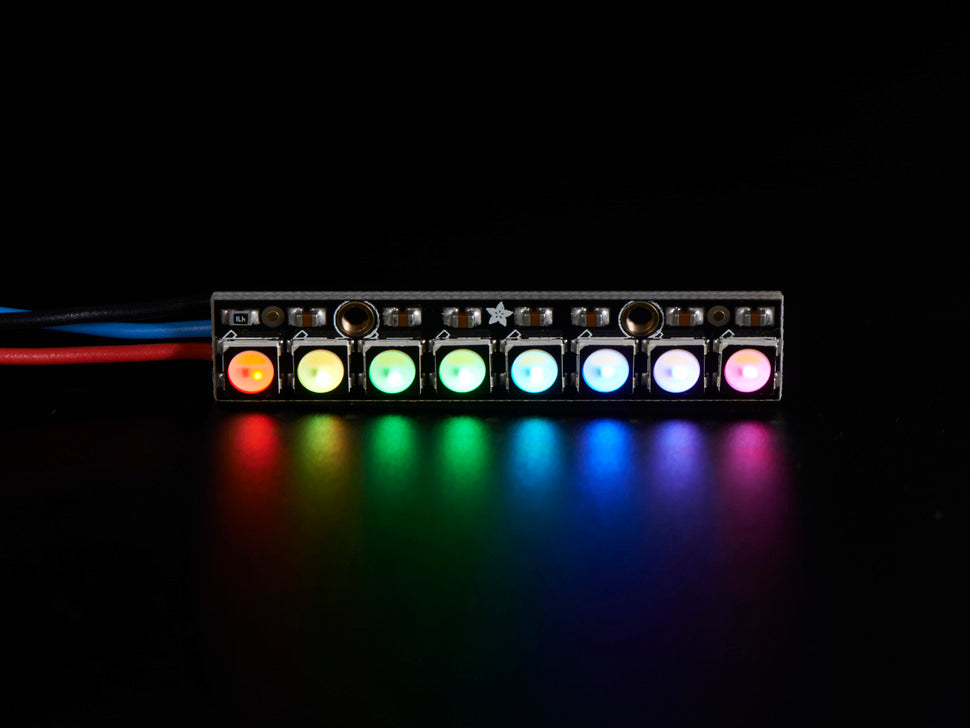 Adafruit NeoPixel Stick - 8 x 5050 RGBW LEDs - Cool White - 6000K