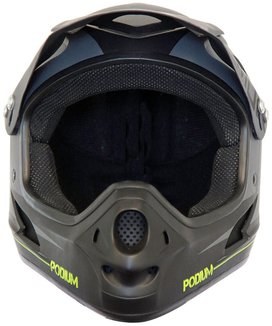 Demon Podium Full Face Bicycle Helmet- Black/Grey
