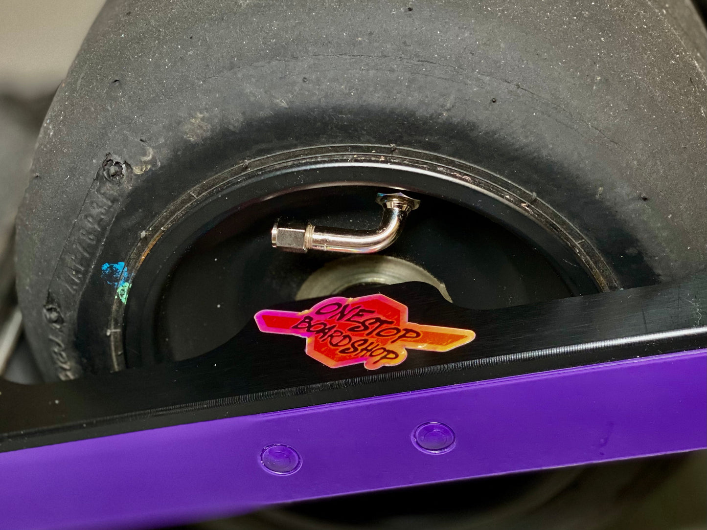 *CLOSEOUT* 90 Degree Nickel Valve Stem - Onewheel GT-S, GT, XRC, XR, Pint S, Pint X, and Pint Compatible