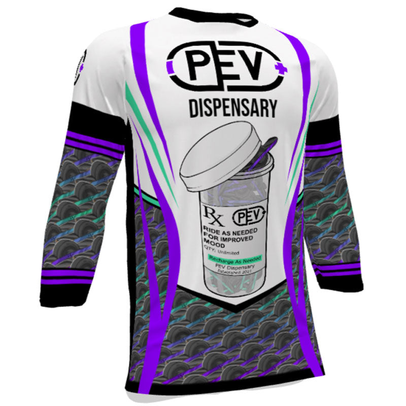 PEV Dispensary 3/4 Sleeve Rx Jersey