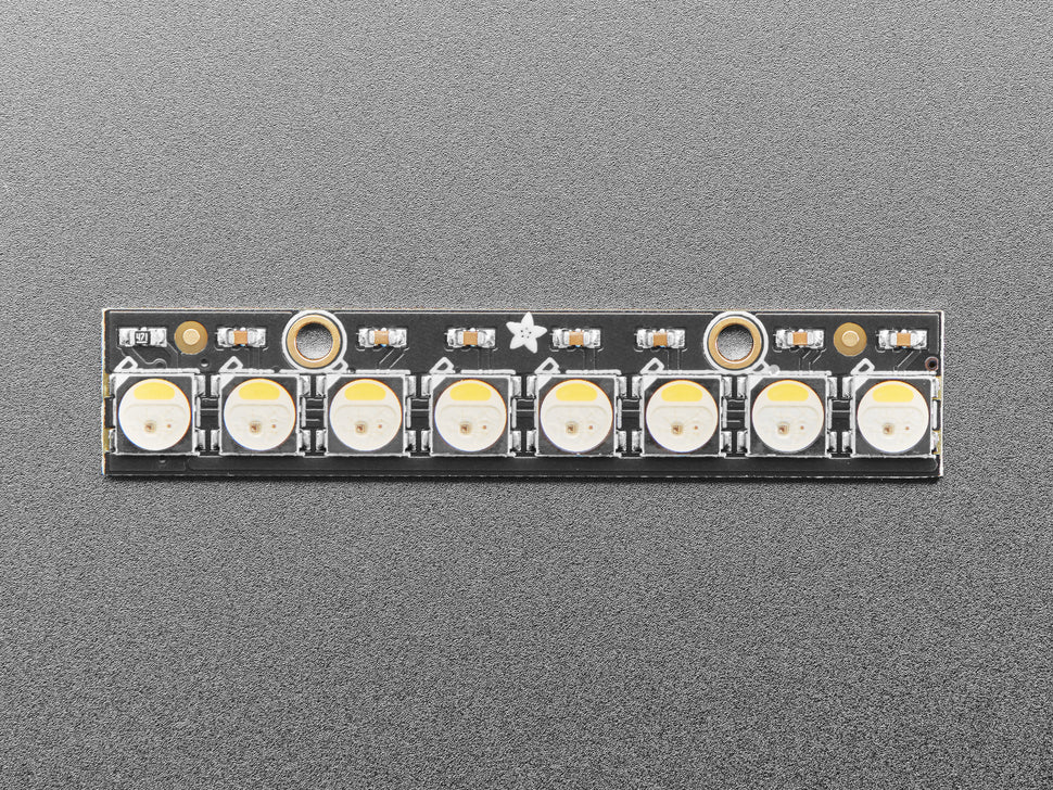 Adafruit NeoPixel Stick - 8 x 5050 RGBW LEDs - Cool White - 6000K