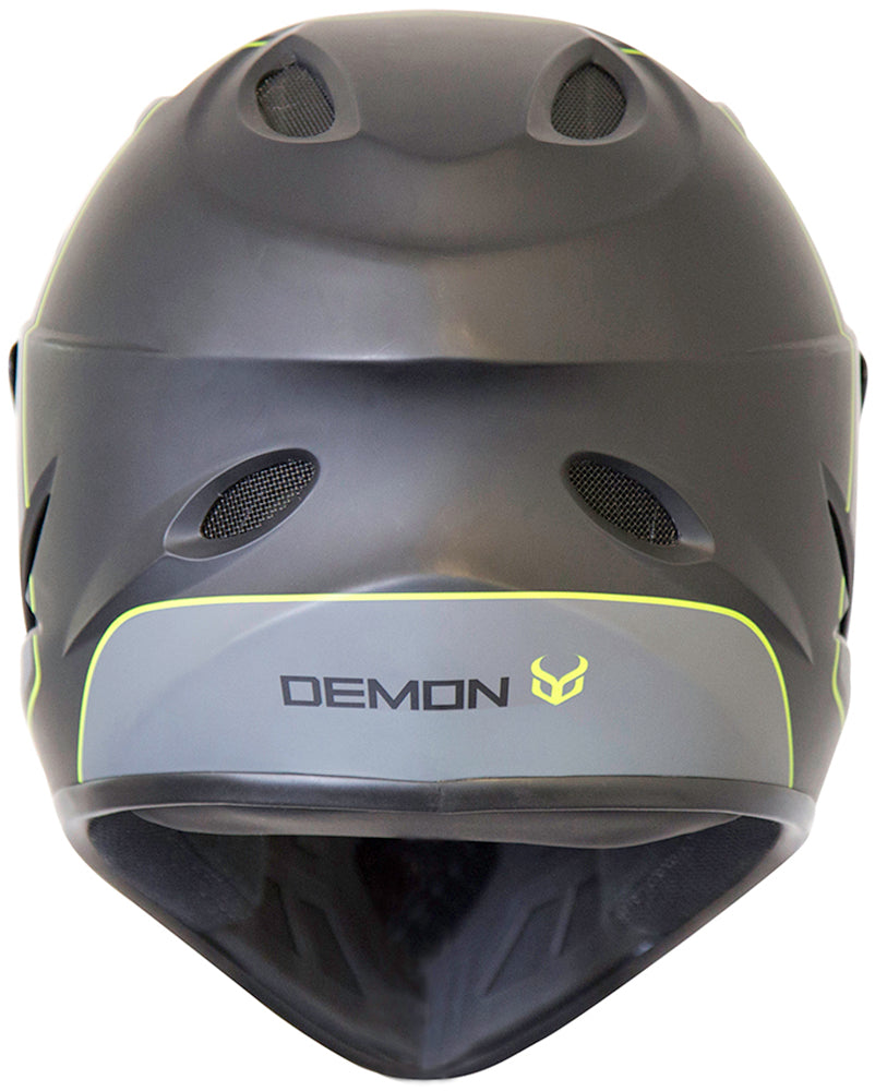 Demon Podium Full Face Bicycle Helmet- Black/Grey