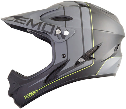 Demon Podium Full Face Bicycle Helmet- Black/Grey