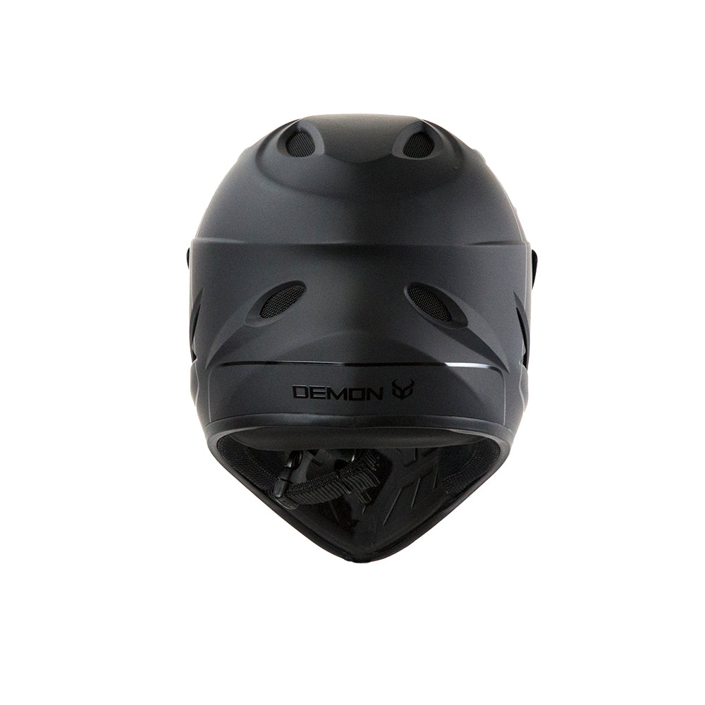 Demon Podium Full Face Bicycle Helmet- Black/Black